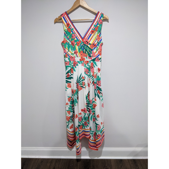 Vince Camuto White Handkerchief Maxi Dress Size 2 - Picture 2 of 8